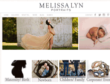 Tablet Screenshot of melissalynportraits.com